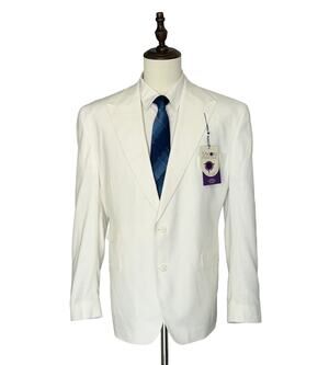 Tayion Men's White Two-Button Blazer